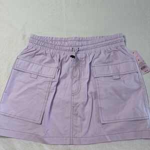 Lavender Utility Skirt with Pockets